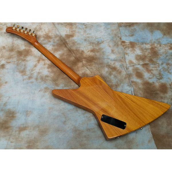 Custom Flamed Maple Top FloydRose Tremolo Dimebag Slime Electric GuitarCustom Korena Explorer Electric Guitar in Stock A