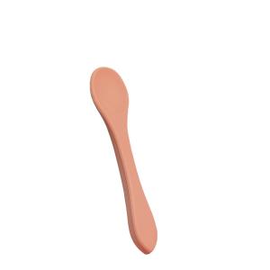 Rubber Silicone Reusable Spoon And Fork Cutlery For Baby Self Feeding With Size