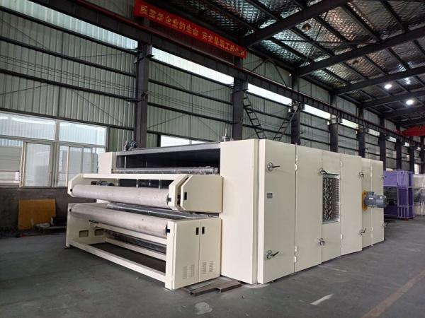 Adjustable teflon fiberglass belt hot air thermal bonding oven with air and water cooling functionalities