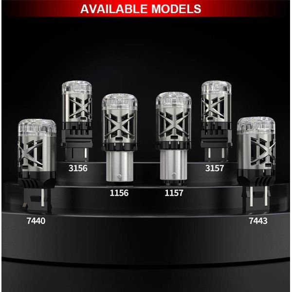 Newest Innovative 3157 LED Car Light Bulbs 3156 BA15S 1600LM 12V 24V for Car Brake Stop Signal Reverse With 7035 Chip