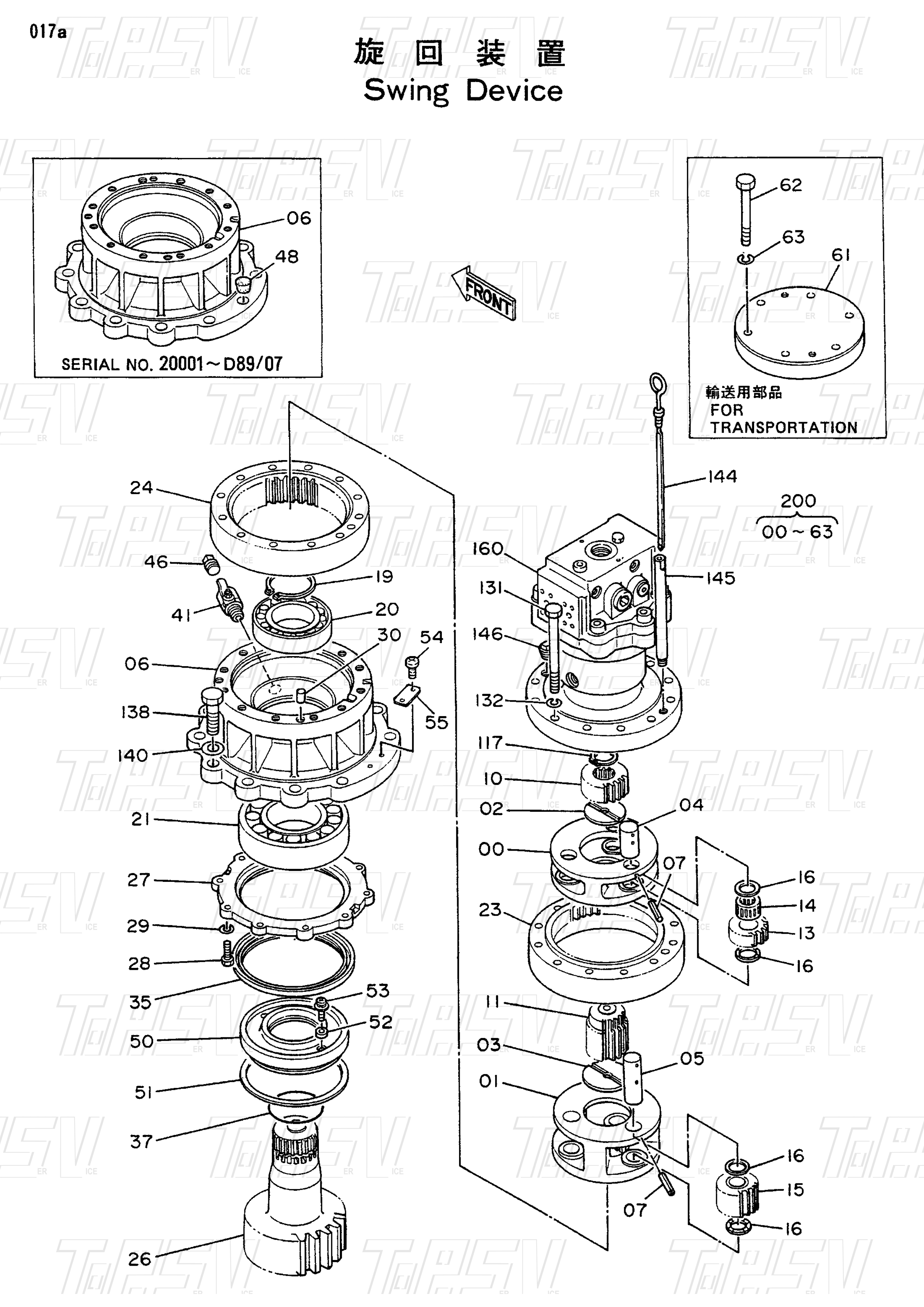 EX100 экскаватор Swing Planetary Gear экскаватор высокая совместимость 3037605