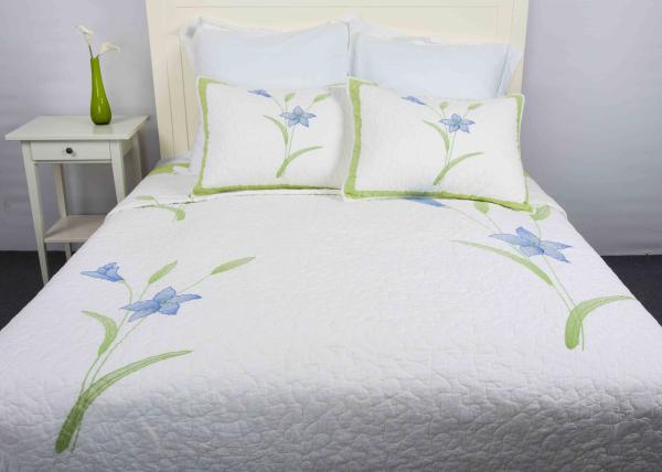 Freestyle Queen Size Bedspreads ,3pcs Embroidery Patchwork Quilt Bedspread