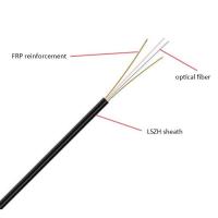 Cabo pendente aéreo não metálico da borboleta do cabo de fibra ótica de GJXFH-2B FTTH
