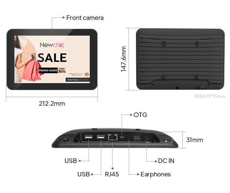 Емкостное ядр квадрацикла планшета NFC андроида экрана касания RK3288 Poe