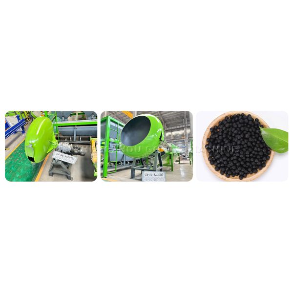 Round Pot Granulator Organic Fertilizer Granulator Machine