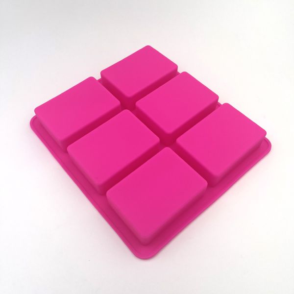 Portable Harmless Rectangle Soap Mould , Multipurpose Soap Molding Trays