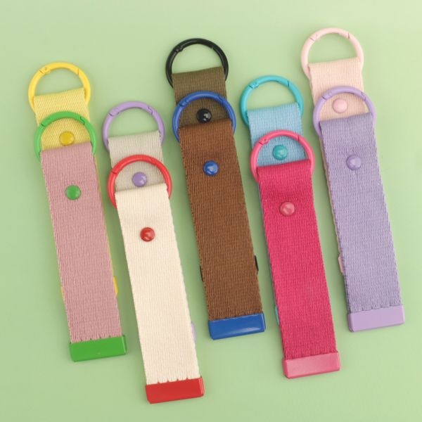 Apparel & Accessories Garment & Processing Accessories Webbing DANSKY Wash Label Canvas Fabric Strap Korean Charm Custom Small Iron on Patches DIY Bag Luggage Lanyard Tag DIY Keychain Keyring