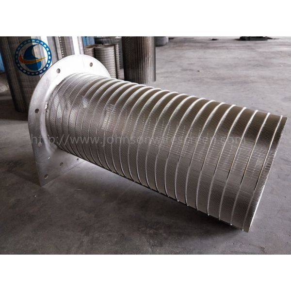Stainless Steel 316L Rotary Screen Drum Wire Strainer Basket 520 Mm Diameter