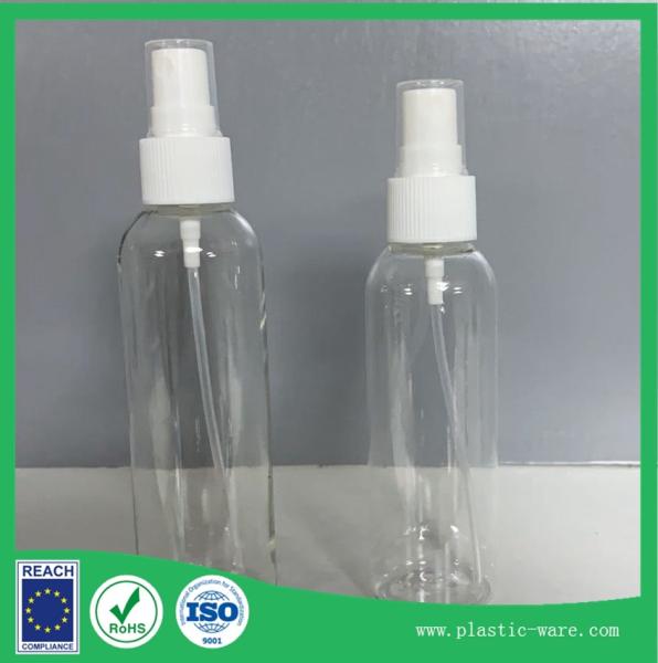 100ml PET clear plastic round bottle of hand sanitizer alcohol empty spray bottles makeup bottles