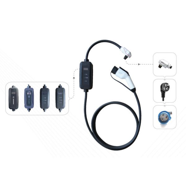 GB/T 32A 250V Home Portable EV Charger Flame Retardant UL94 V-0