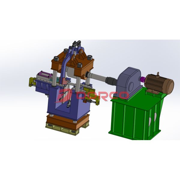 Four Column Vertical Ring Rolling Machines Thin Walled High Cylindrical Ring Precision