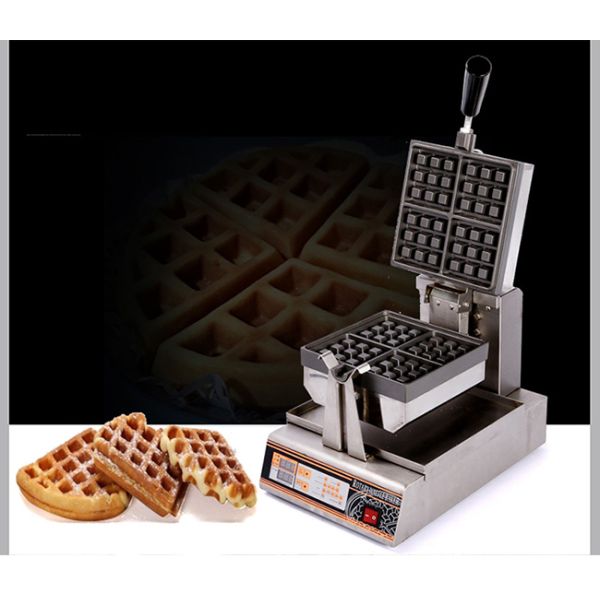 Electric 1.2kw Auxiliary Kitchen Equipment For Waffle