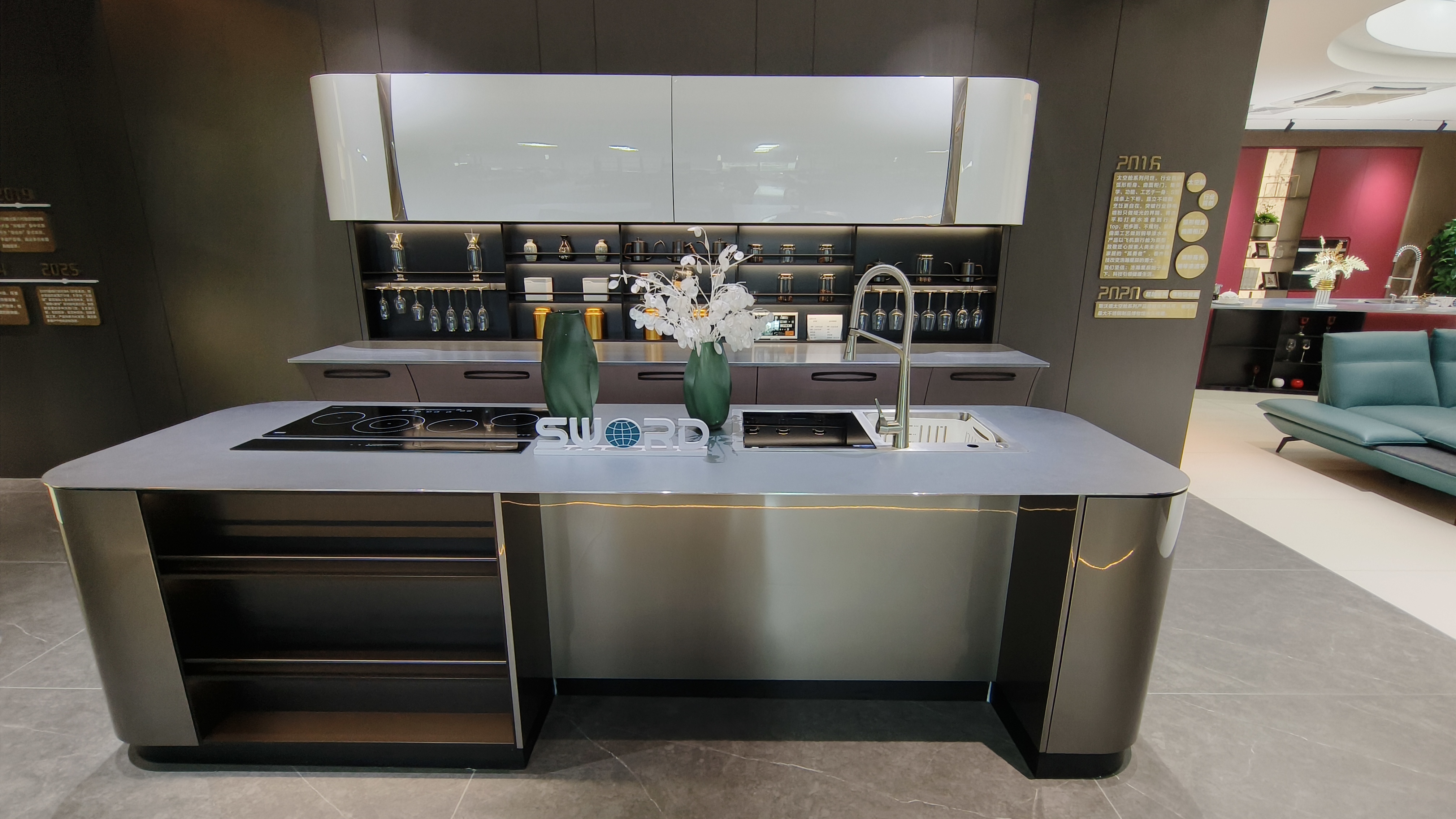 Custom Stainless Steel Kitchen Cabinet Waterproof Rustproof Mold free for Home Commercial