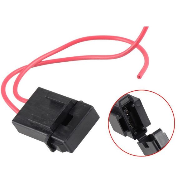 Plastic Square Shell Cap Inline Mini Blade Fuse Holder