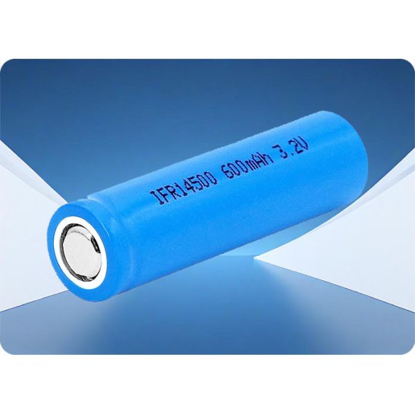 14500 LiFePo4 Battery 3.2V 600mAh 1.8A Discharge 2000+ Cycles
