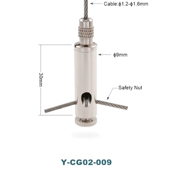 Y Shaped Griplock Cable Gripper Vibration Resistant High Security M5 Thread