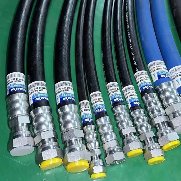 Double Epdm Hydraulic Oil Hose Pipe Fittings Weather Resistant