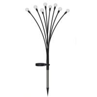 Lumière solaire de feuille de feu extérieure 8 LED