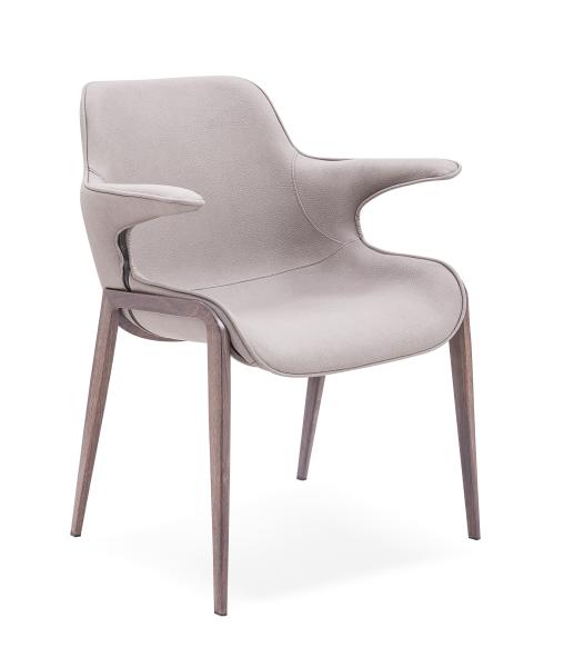 Household Industrial PU Leather Dining Chairs With Metal Base