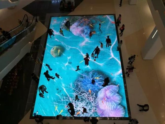 HD Shopping Mall Floor LED Display Экран танцевальная игра в помещении P3.91