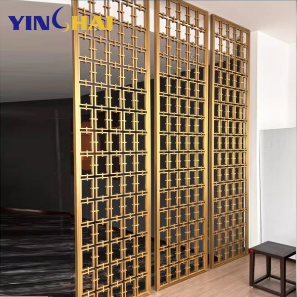 Waterproof Stainless Steel Screen Partition Easy Installation Metal Room Dividers Partitions