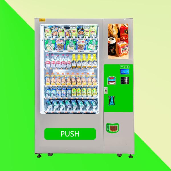 Outdoor Touch Screen Coin Operated Drink Vending Machine For Snack Food