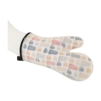 Padaria resistente ao calor reusável Oven Gloves Silicone Oven Mitts da micro-ondas da cozinha