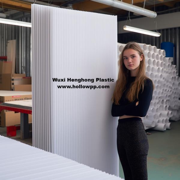 4x8 3mm Flammability UL94 V-2 Corrugated Plastic Sheets