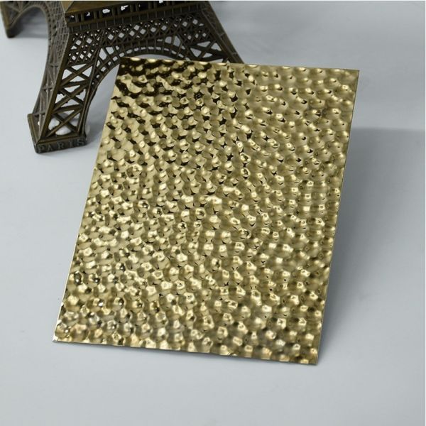 Placa de acero inoxidable en relieve con diseño de tablero de ajedrez resistente al óxido para fachadas de edificios