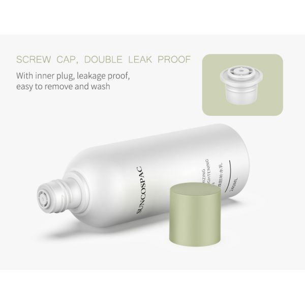 300ml que alisa do animal de estimação transparente cosmético da garrafa do tonalizador a garrafa cosmética