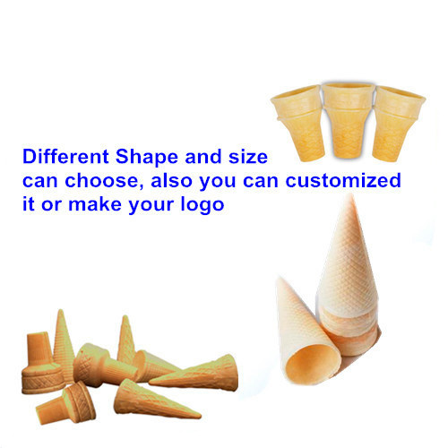 Commercial Mass Production Semi Automatic Sugar Cone Waffle Ice Cream Cone Making Machine