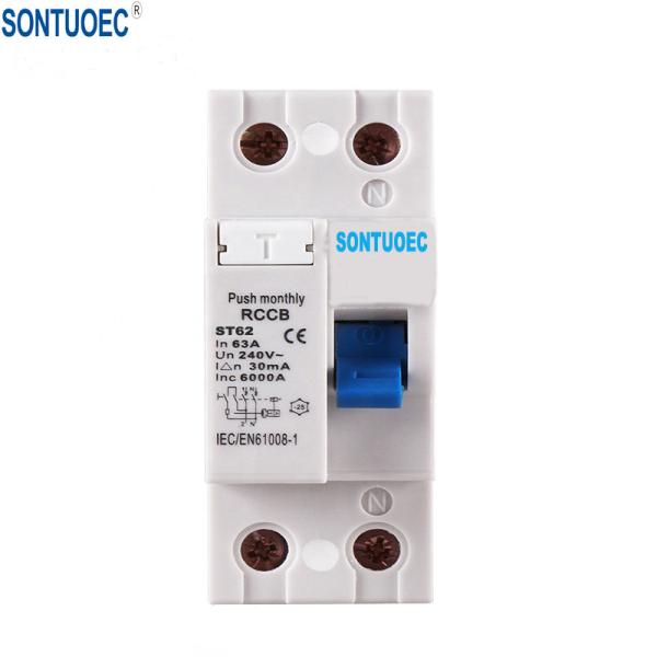 F360 Series 2P 4P IEC61008 RCD Circuit Breaker IP20 63A