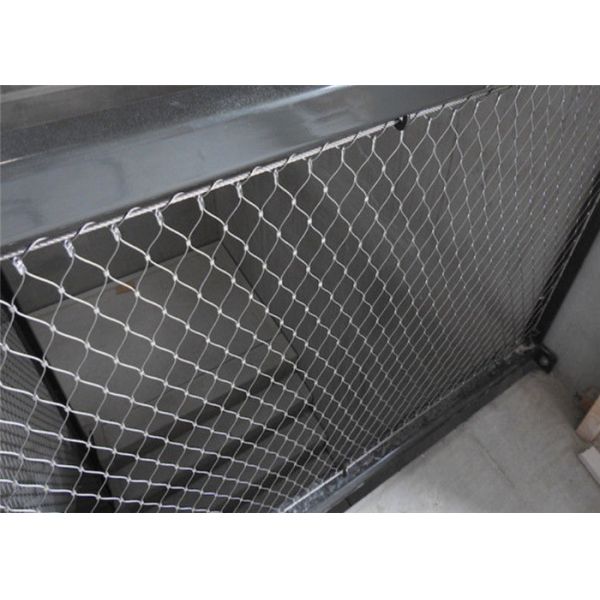Stainless Steel 316L 8.0Mm Wire Rope Net 300Mm Opening For Sea Usage