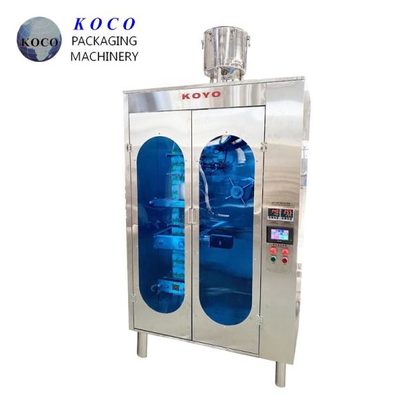 KOCO Automatic side sealing liquid packaging machine The machine adopts three