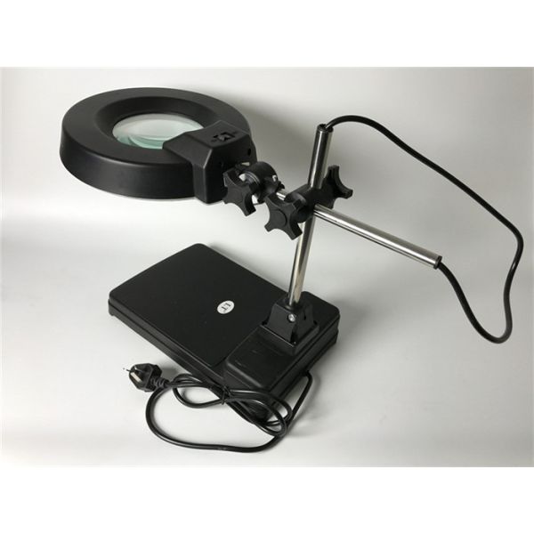 Safe LED ESD Magnifying Lamp 5” Optical Lens For Static Sensitive Areas