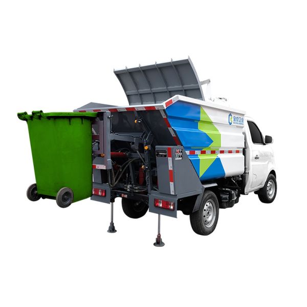 High Efficiency Garbage Dump Truck Transporting Sludge With Via Rear Unloading