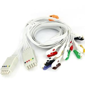 Hospital Machine Marqutte Ge Ecg Lead Wires , Patient 10 Lead Ecg Cable