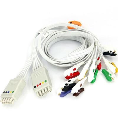 Hospital Machine Marqutte Ge Ecg Lead Wires , Patient 10 Lead Ecg Cable
