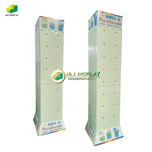 Rotating Floor Display Stand POS Cardboard Display Stand Easy To Assemble