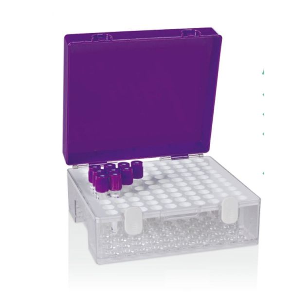 Ящик для хранения 13×75mm стеклянной трубки крови криогенный