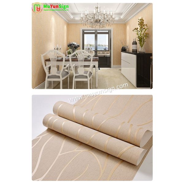 Flexible Variable Color Textured Fabric Wallpaper For Home Decoration