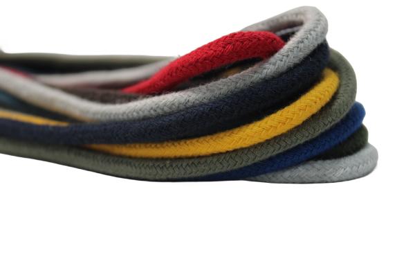 Hoodie Strings Custom Color Aglet Metal Tips Round 100% Cotton Drawcord For Garment Sport Shoelaces Diameter 6mm Or Custom