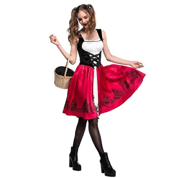 Capuz Vermelho Trajes de festa para adultos Mulheres Cosplay Trajes de Halloween
