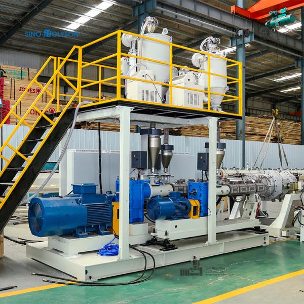 ABC 3 camadas HDPE/PP máquina de fabricação de tubos para tubos de abastecimento de água de HDPE 110-350mm