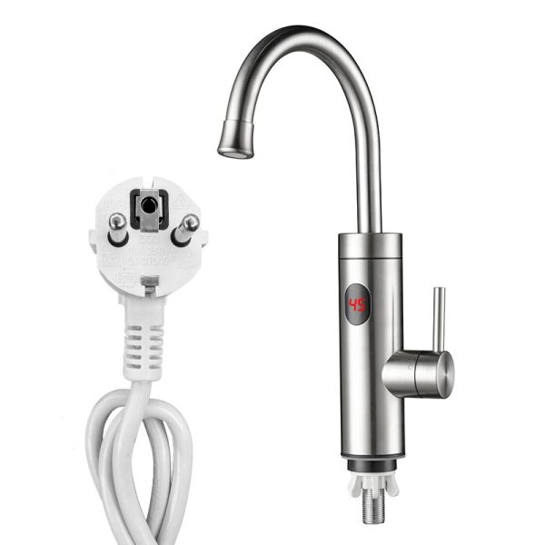 220V Tankless Instant Tankless Electric Hot Water Heater Faucet With LED Digital Display