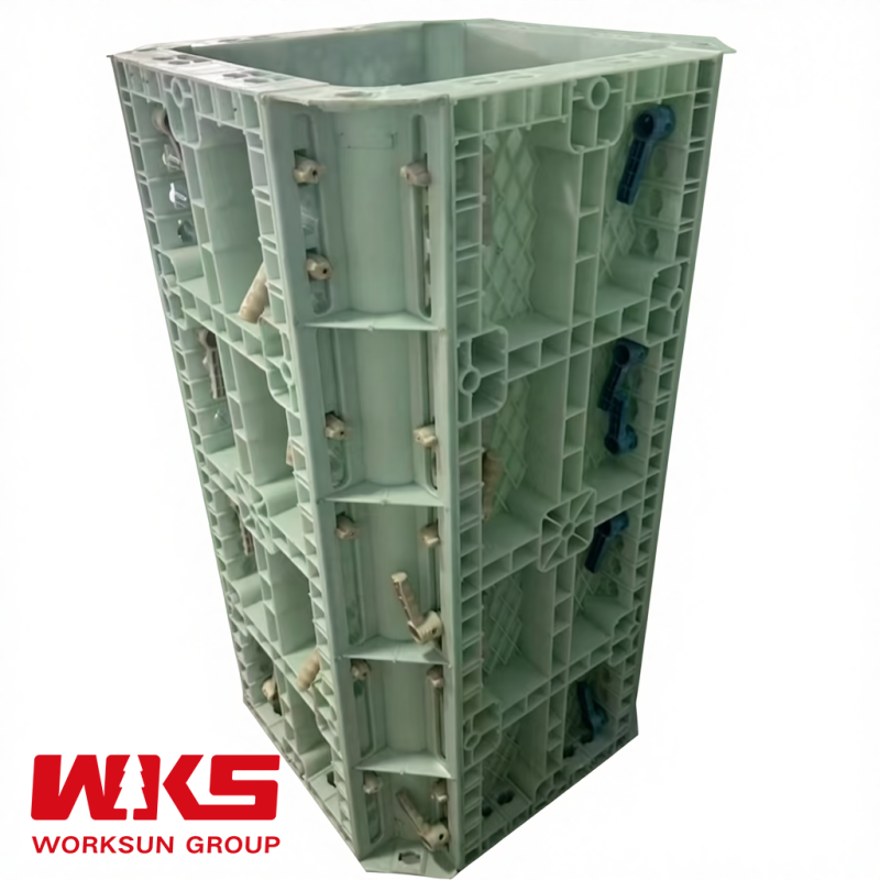 1200x2400mm Plastic Formwork Sheet 18mm Thick Concrete Column Formwork Lightweight