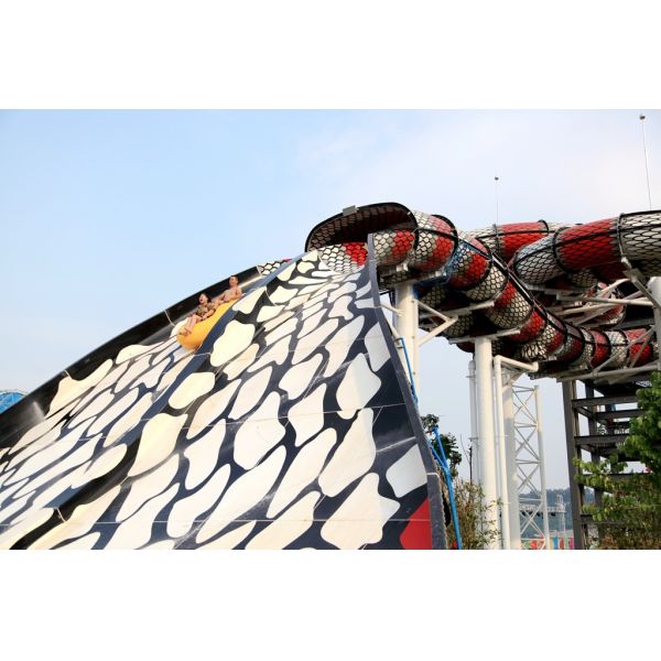 Взрослыми скольжение короля кобры железного каркаса углерода стеклоткани гальванизированное водными горками для аквапарк