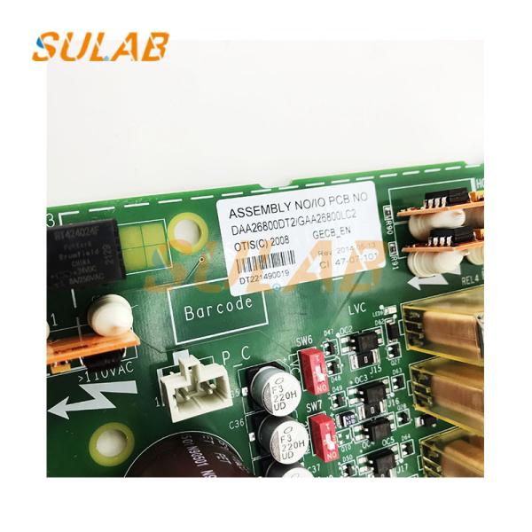 Placa GECB_EN DAA26800DT2 GAA26800LC2 do PWB de OTIS Elevator Circuit Main