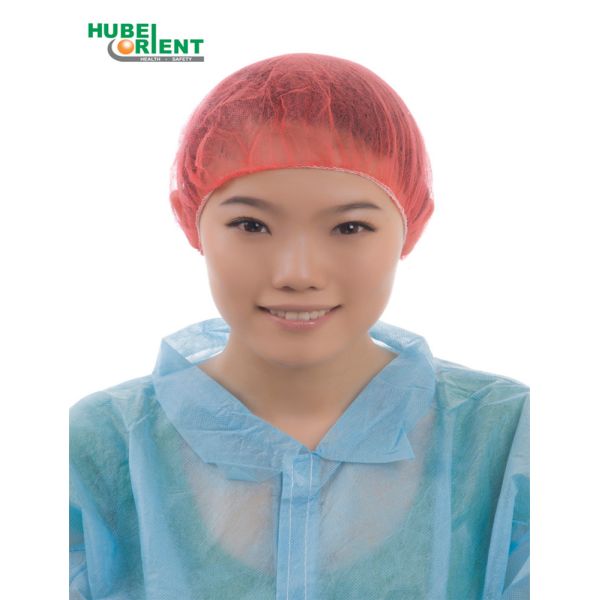 Disposable Medical Non Woven Bouffant Head Cap For Nurse