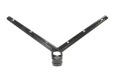 2 1/2 X 1 5/8 Black 6-Strand Barbed Wire Extension Arm For Chain Link Fence